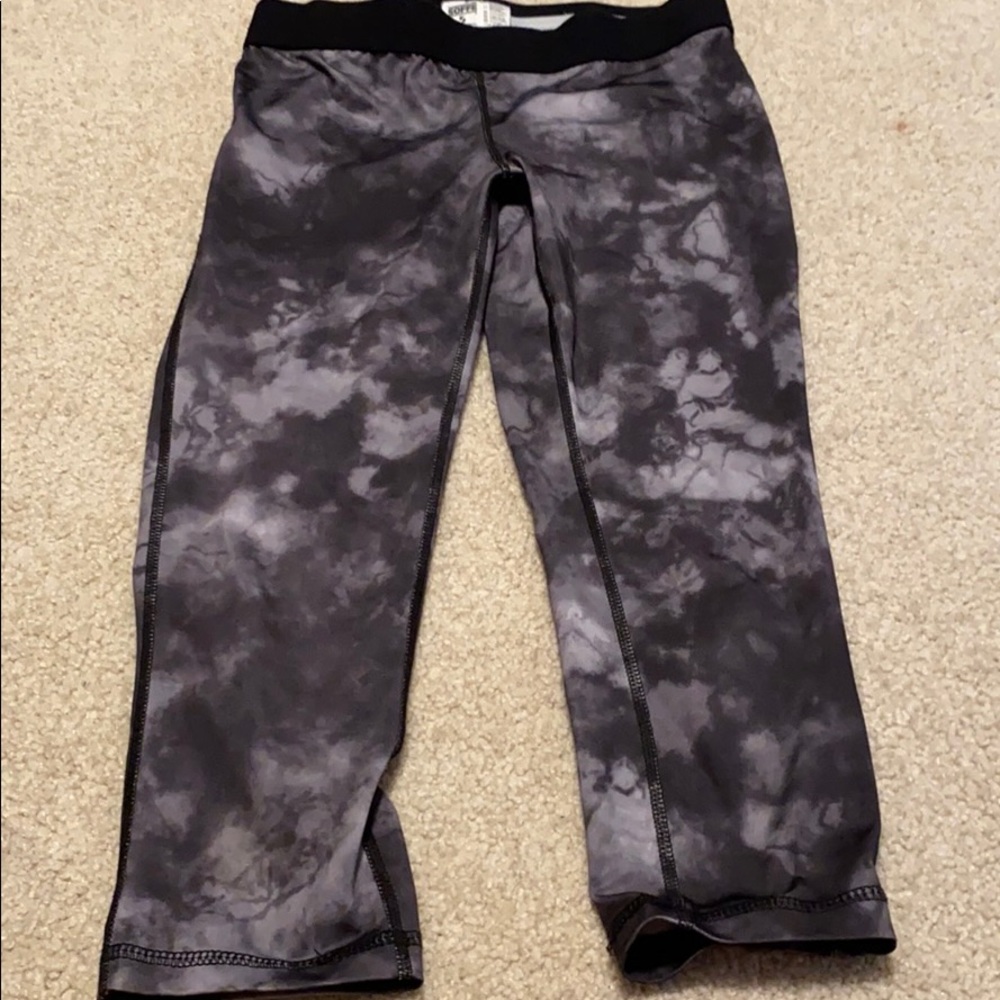Tie dye cropped leggings